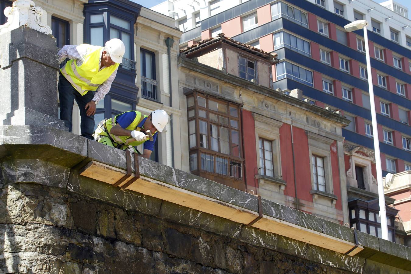 El Muro recibe a la primavera en obras