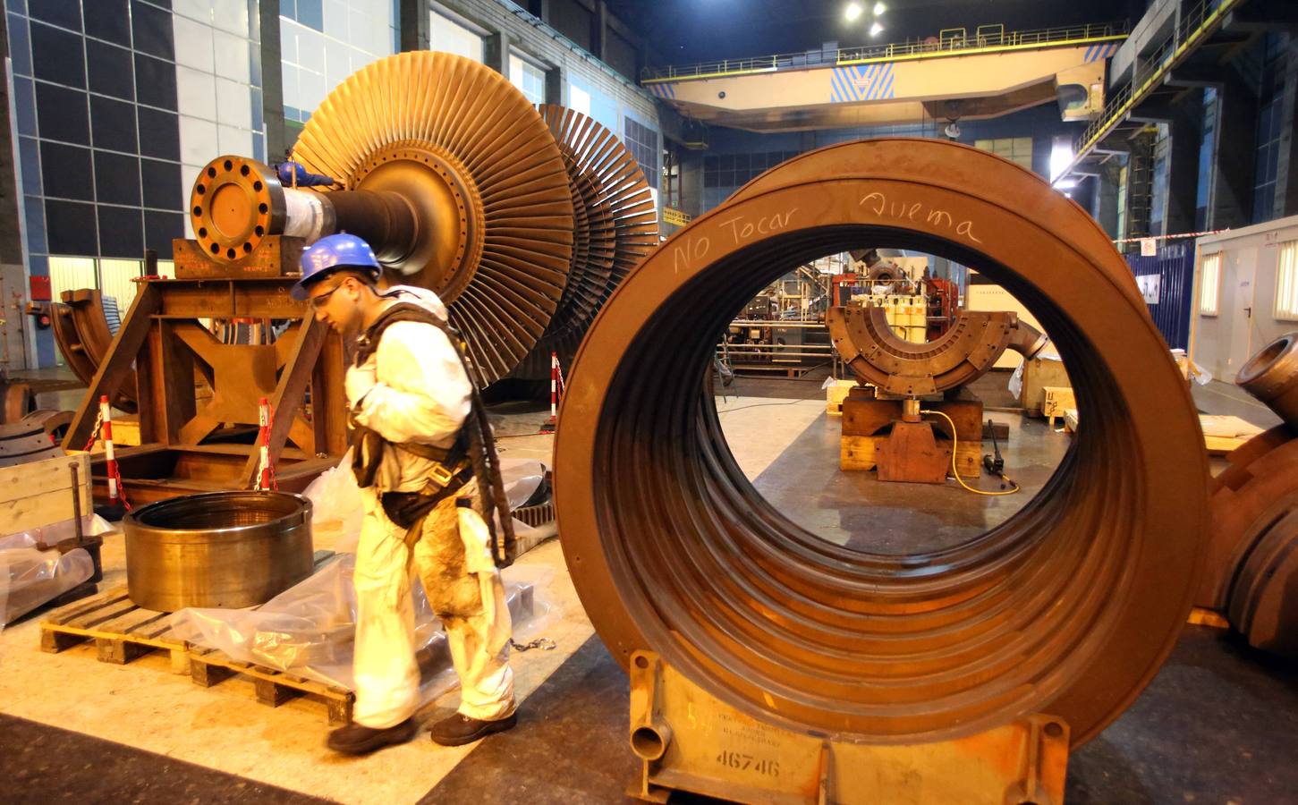 Las espectaculares imágenes del interior de la térmica de Aboño