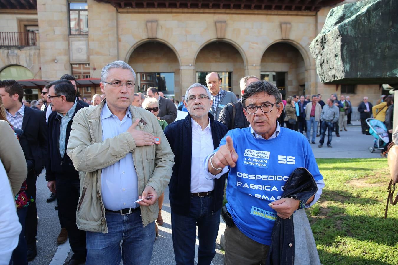 Manifestación en Oviedo por los despedidos de Santa Bárbara