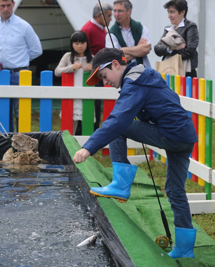 El campanu del río Narcea, un ejemplar de 4,6 kilos