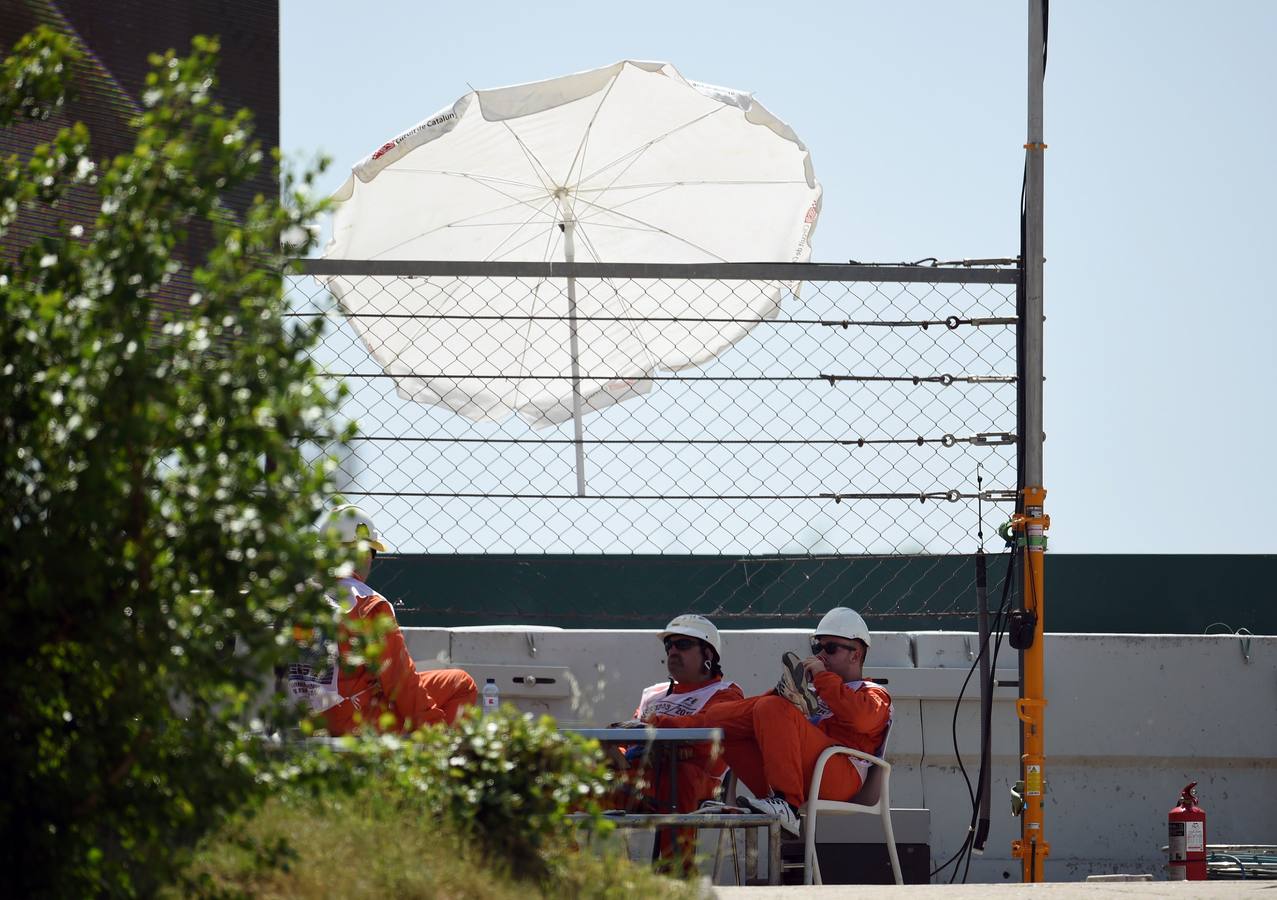 Las mejores imágenes de los entrenamientos libres de Fórmula-1 del Gran Premio de España