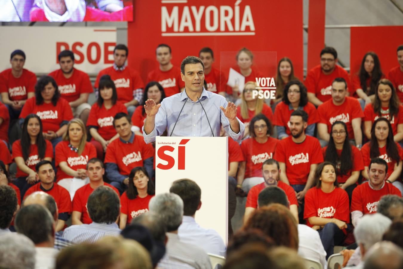 Pedro Sánchez da su respaldo a los candidatos asturianos