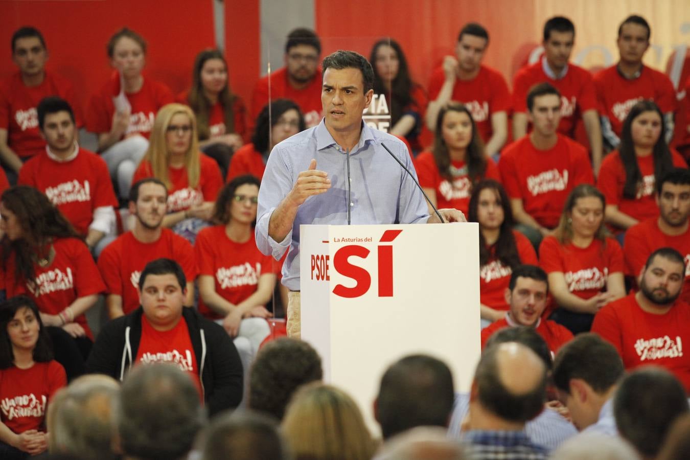 Pedro Sánchez da su respaldo a los candidatos asturianos