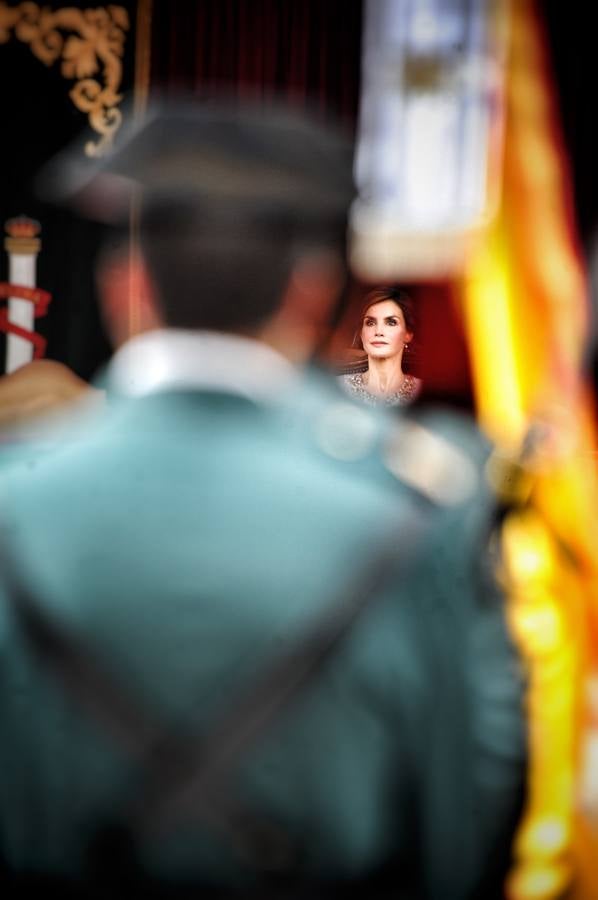 La Reina preside un homenaje a la Guardia Civil en Vitoria