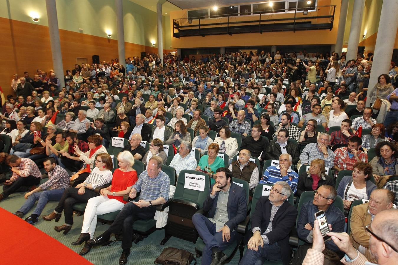 El acto central de campaña de IU, en imágenes