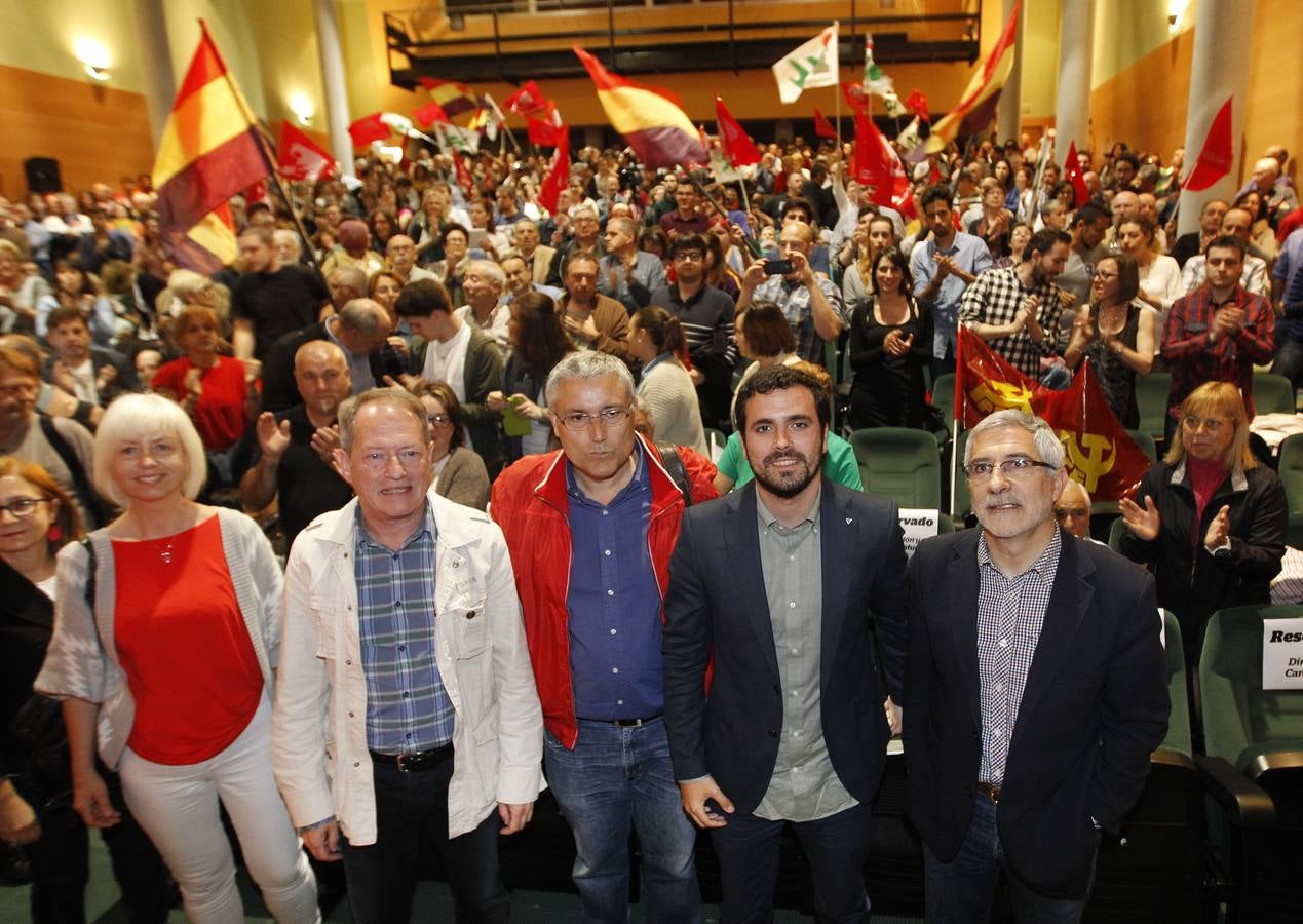 El acto central de campaña de IU, en imágenes