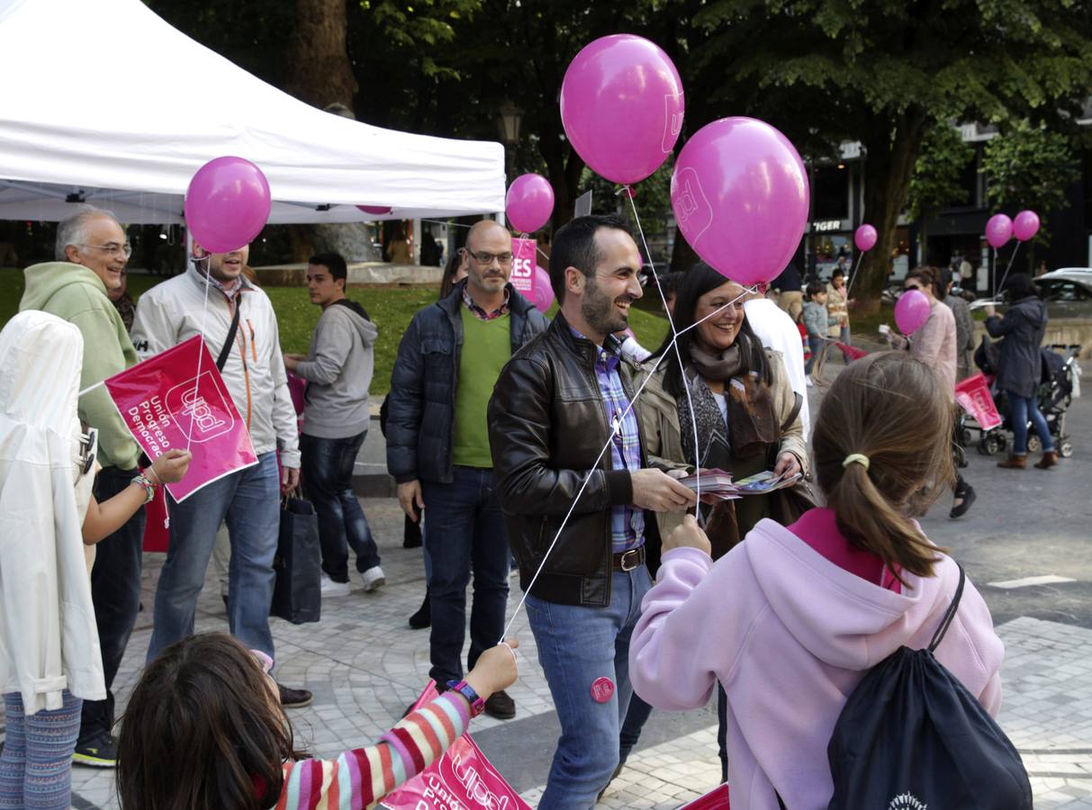 Actos de cierre de campaña electoral de los partidos en Asturias