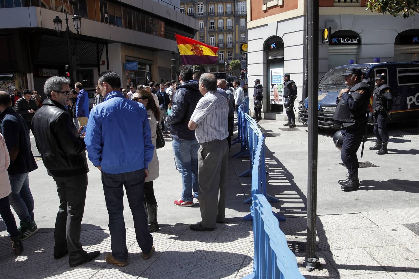 Manifestación minera en Oviedo