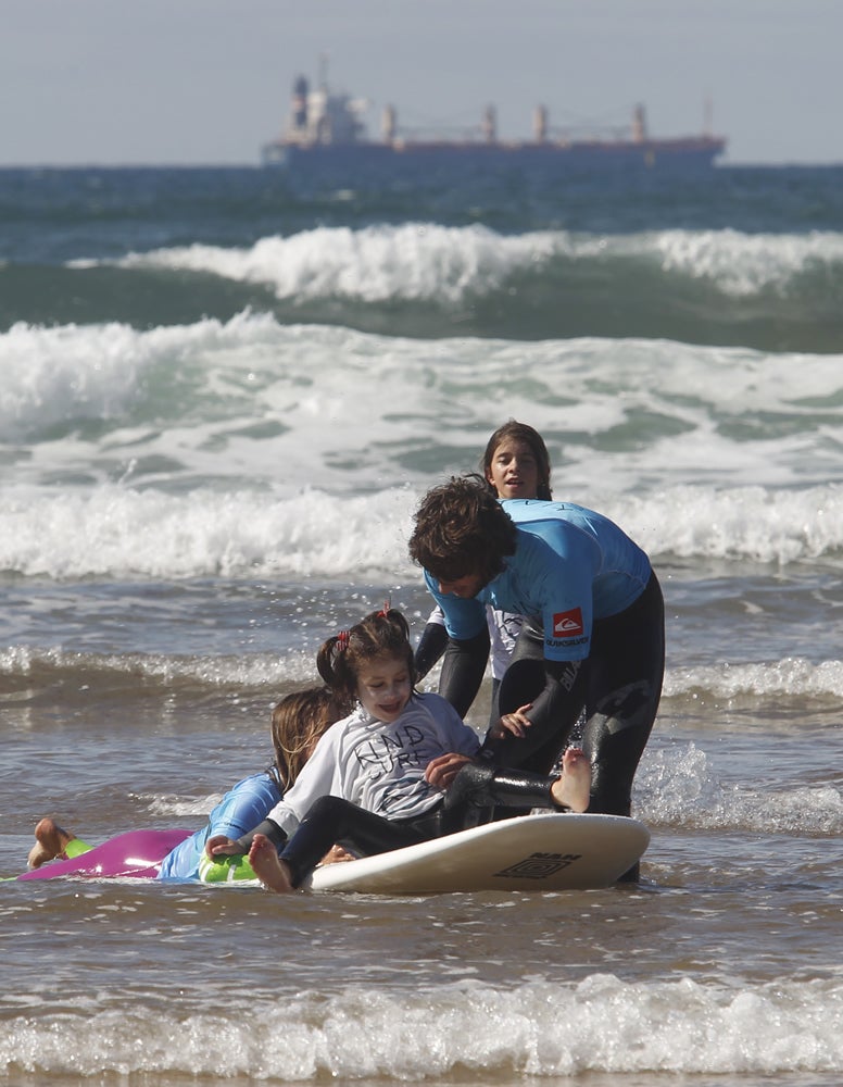 La sensación de bautizarse con olas