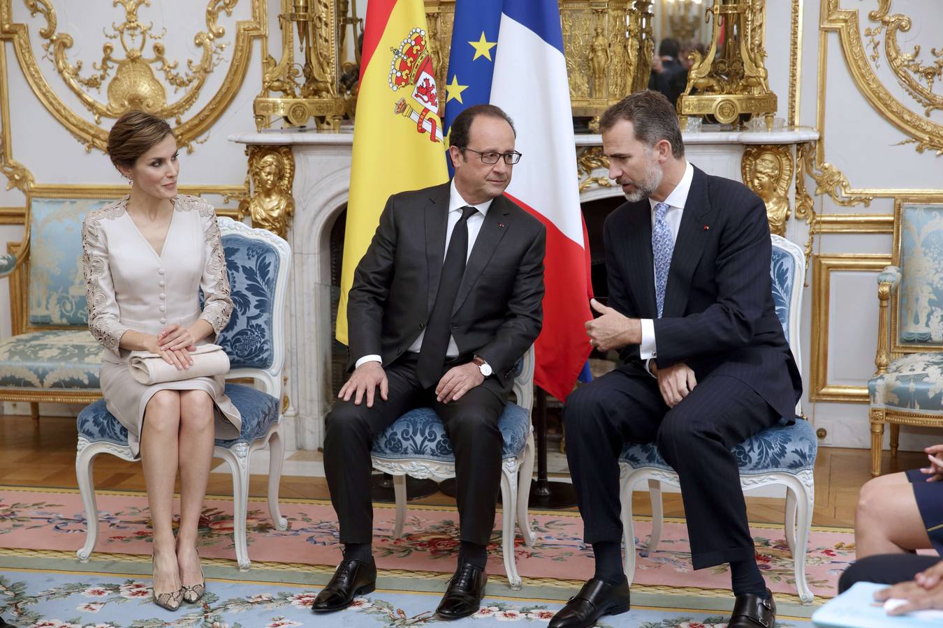 Un momento de la reunión en el Palacio del Elíseo.