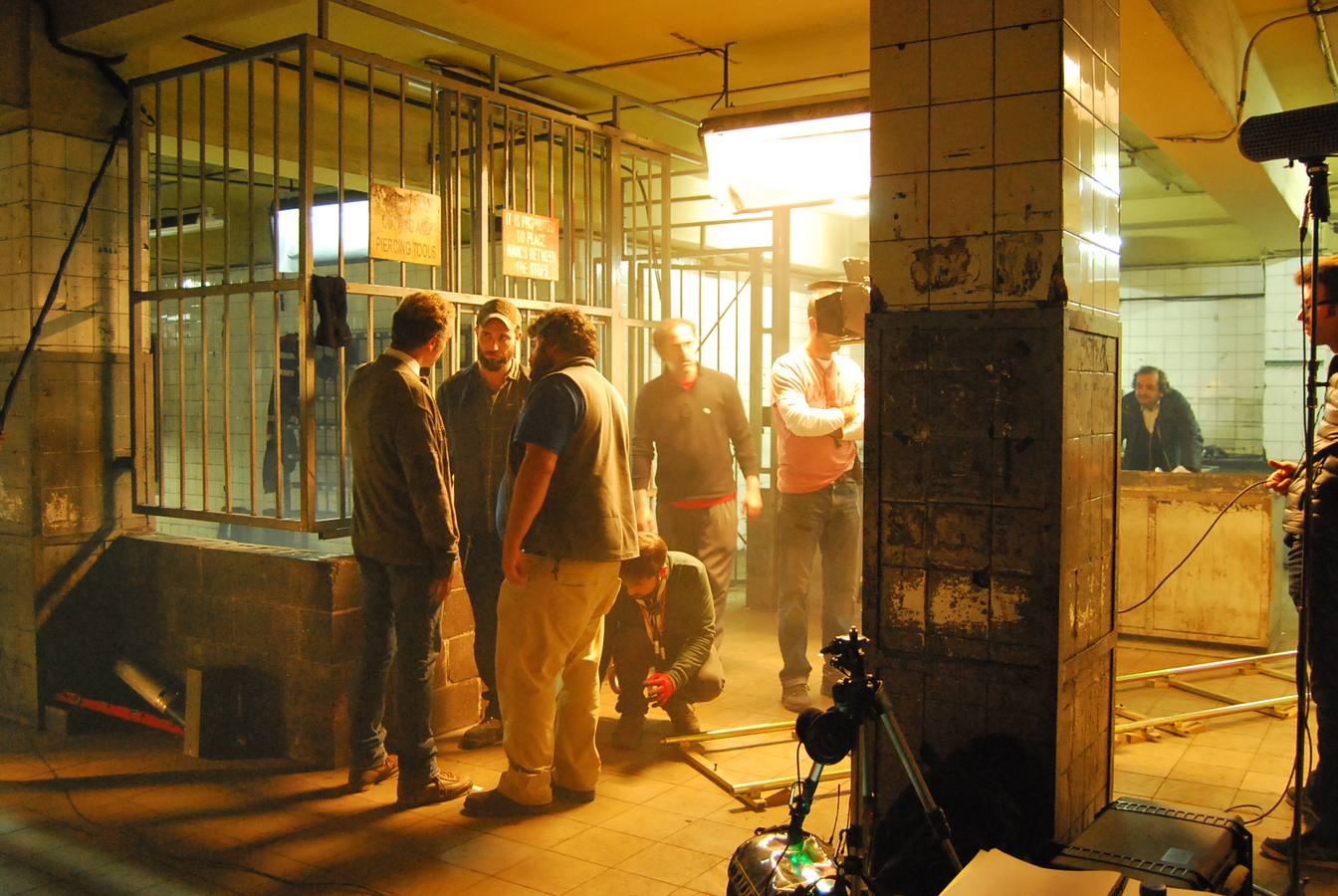 Rodaje en el pozo Monsacro de Morcín