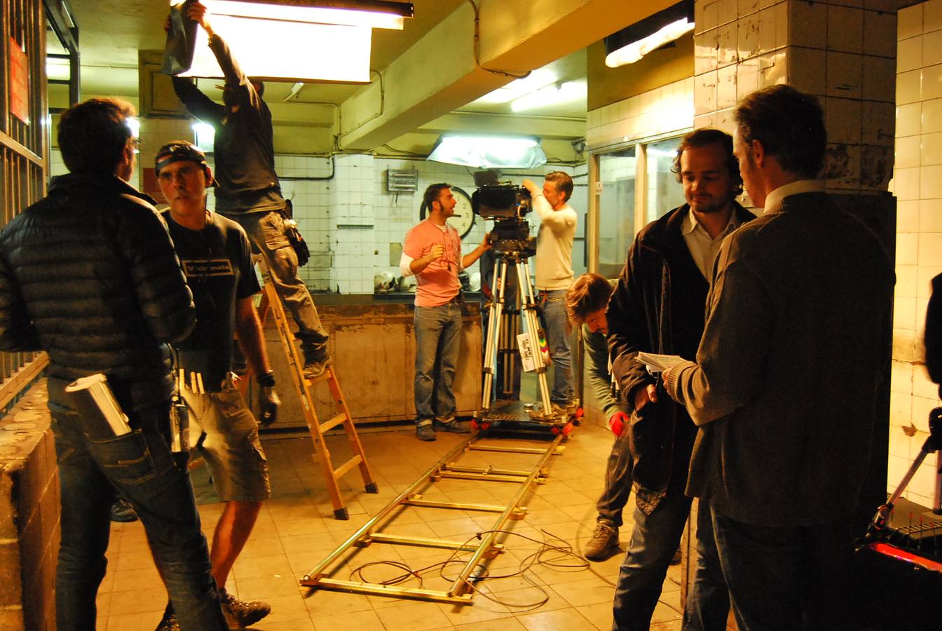 Rodaje en el pozo Monsacro de Morcín