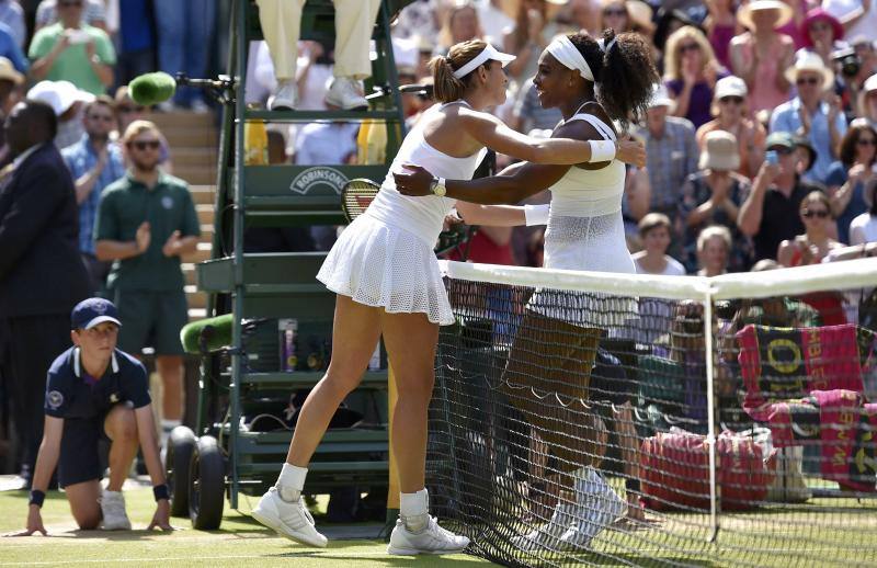 Las mejores imágenes de la histórica final entre Muguruza y Serena