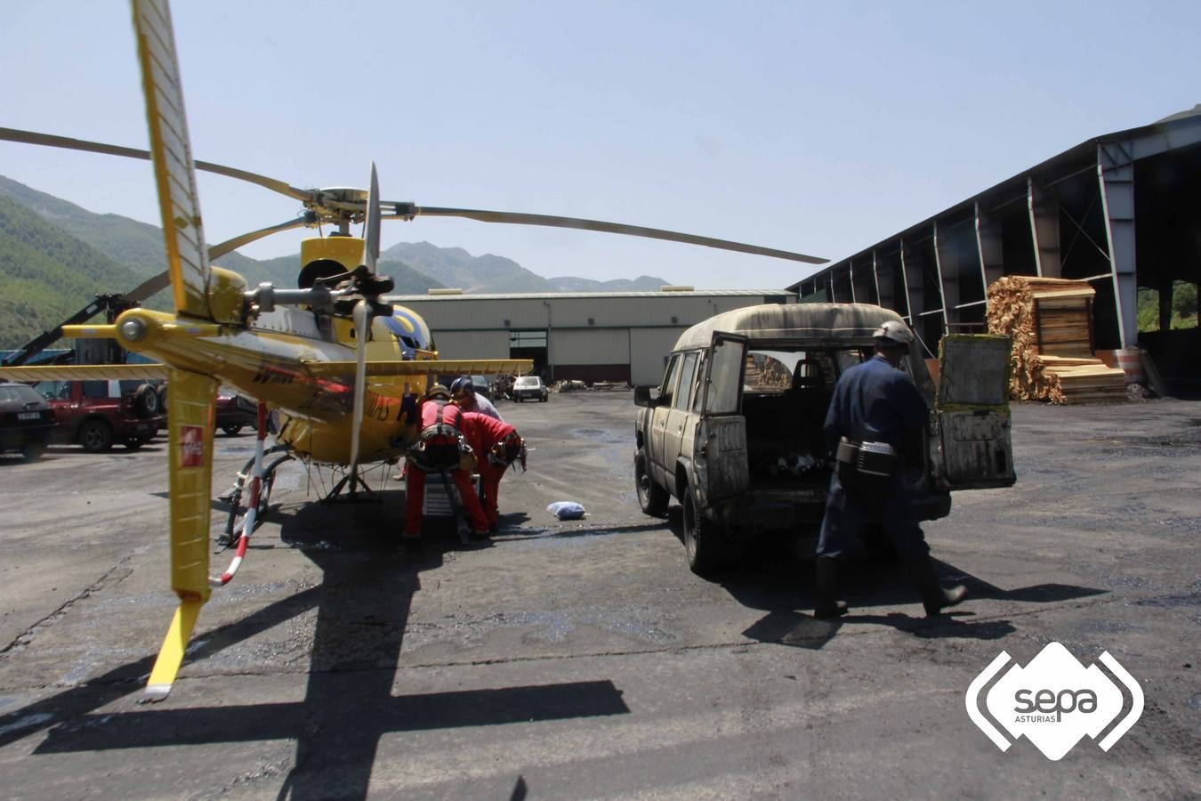 Accidente en una mina de Cerredo