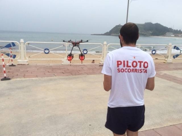El dron de la playa de Ribadesella