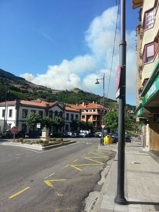 La amenaza del fuego en Tineo