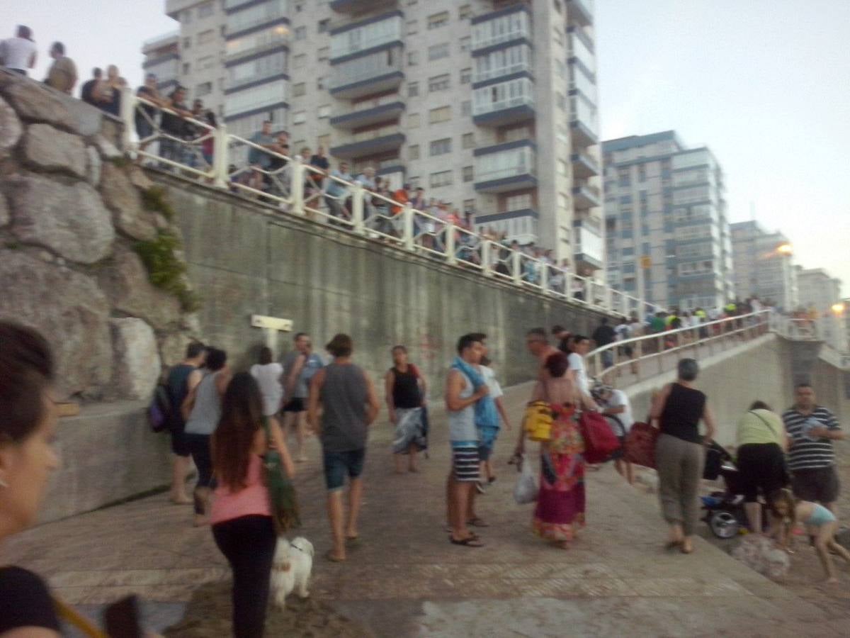 Las imágenes del angustioso rescate en Salinas