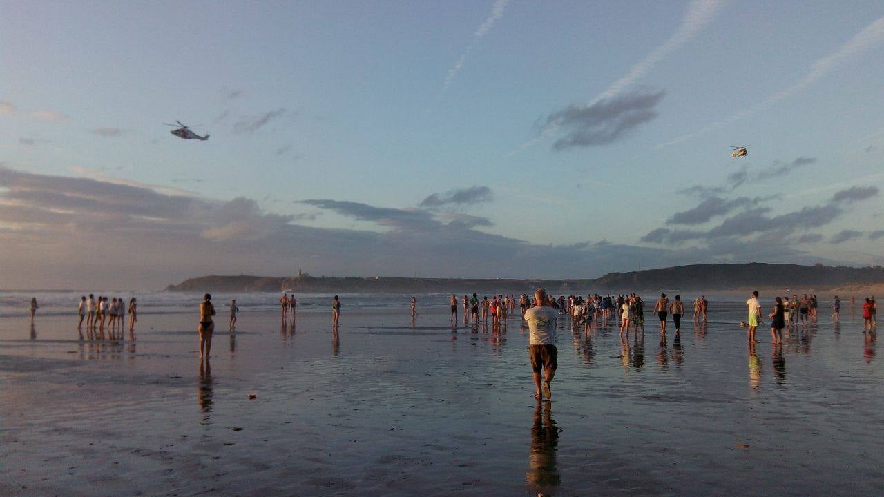 Las imágenes del angustioso rescate en Salinas