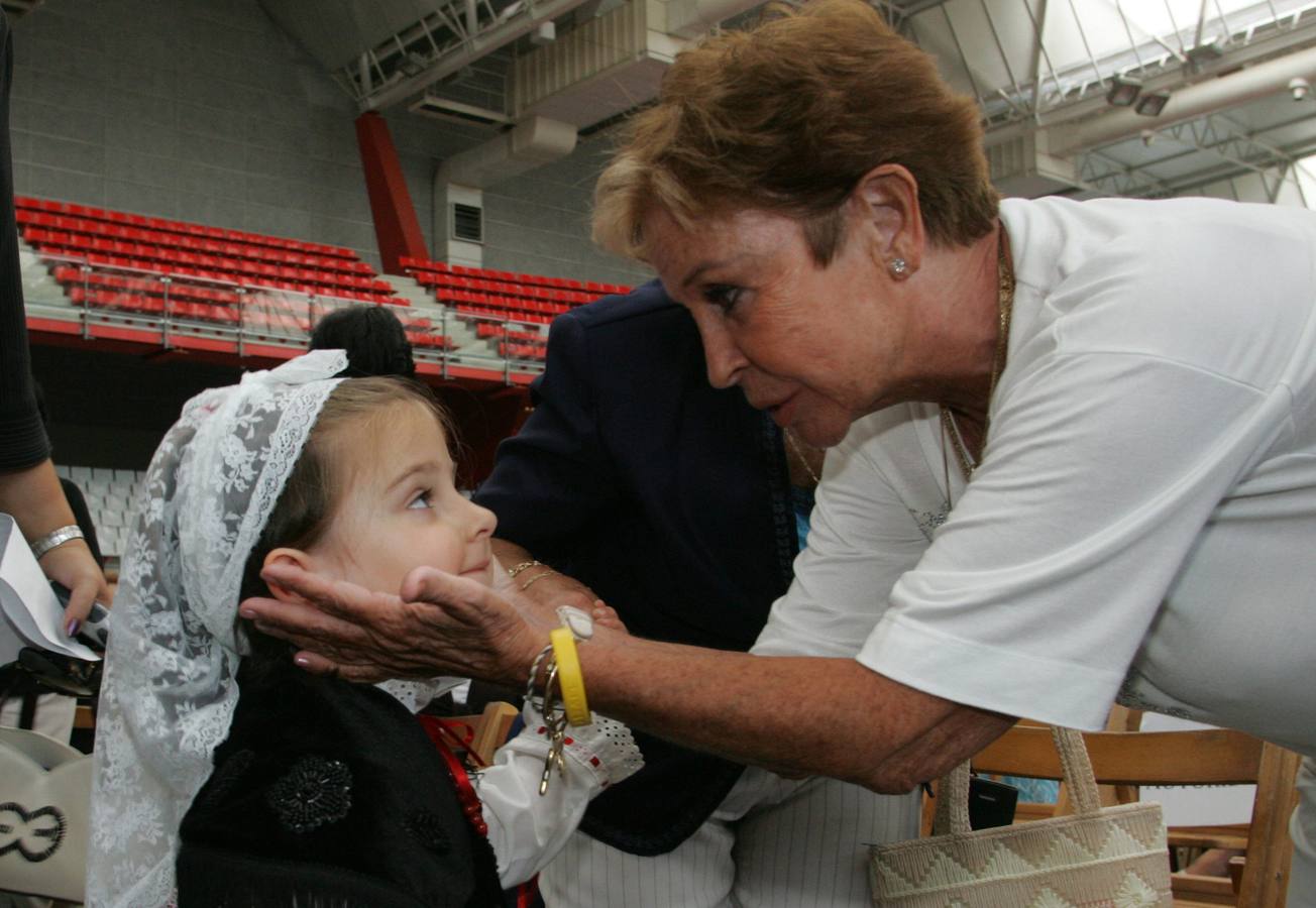 Lina Morgan, el Día de los Abuelos, en el Palacio de Deportes de Gijón.