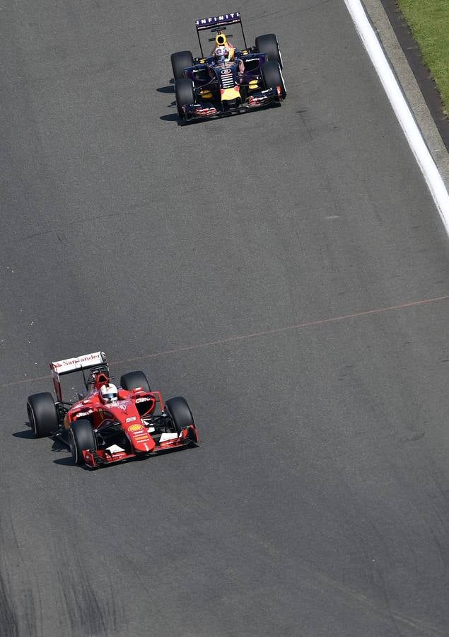 Las mejores imágenes de los entrenamientos libres del Gran Premio de Fórmula-1 de Bélgica