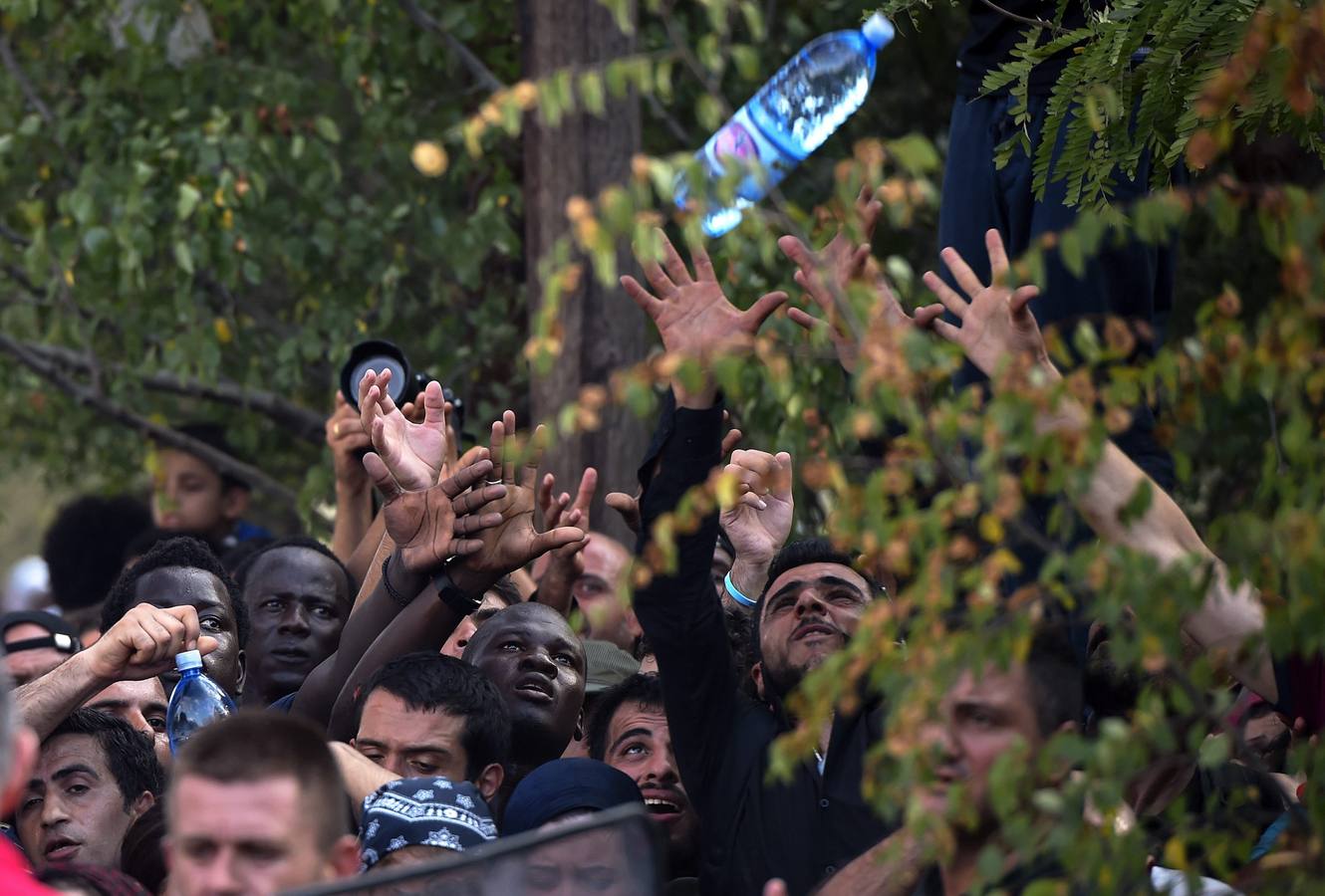 Catástrofe humanitaria en la frontera entre Grecia y Macedonia