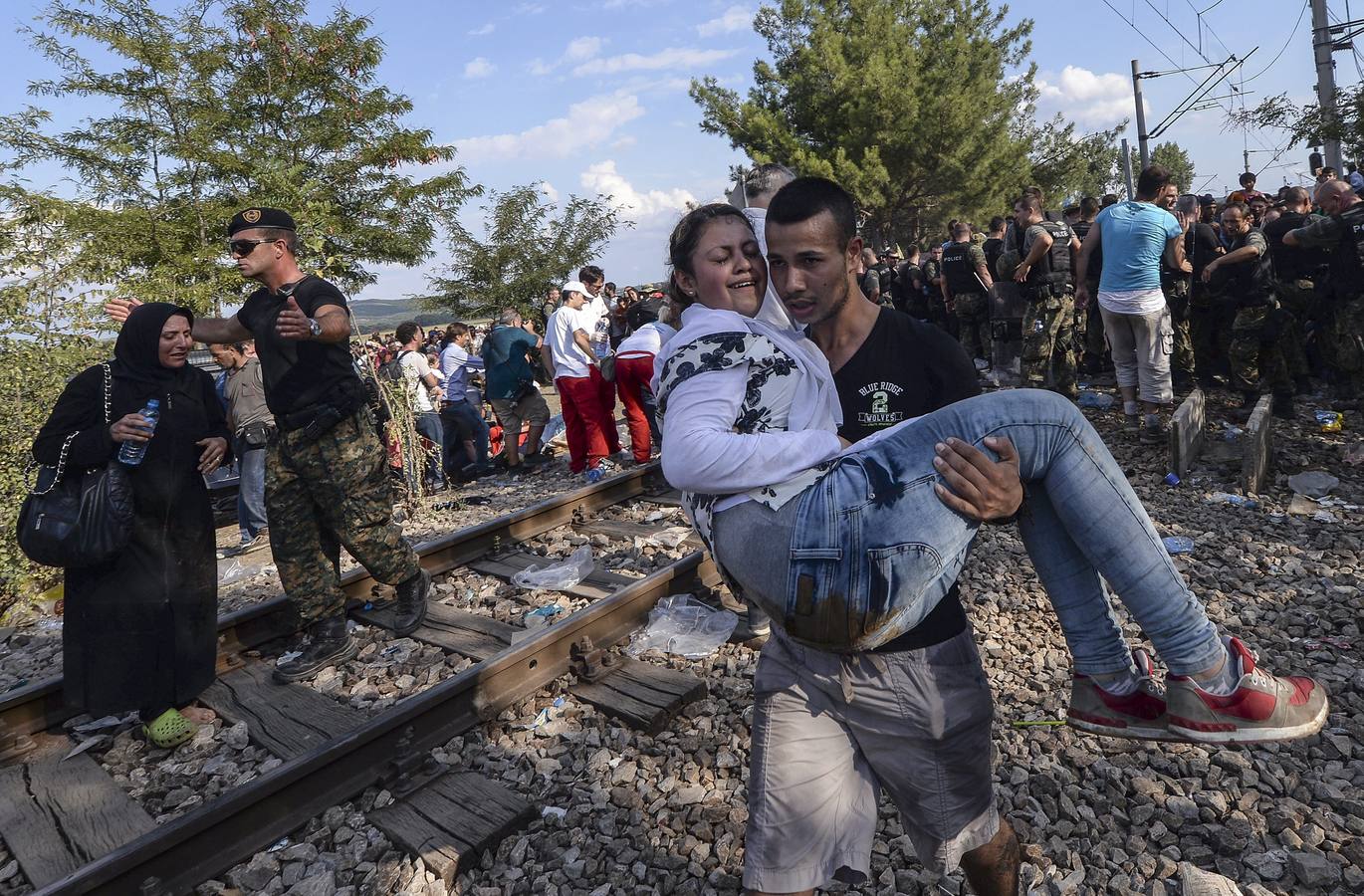 Catástrofe humanitaria en la frontera entre Grecia y Macedonia