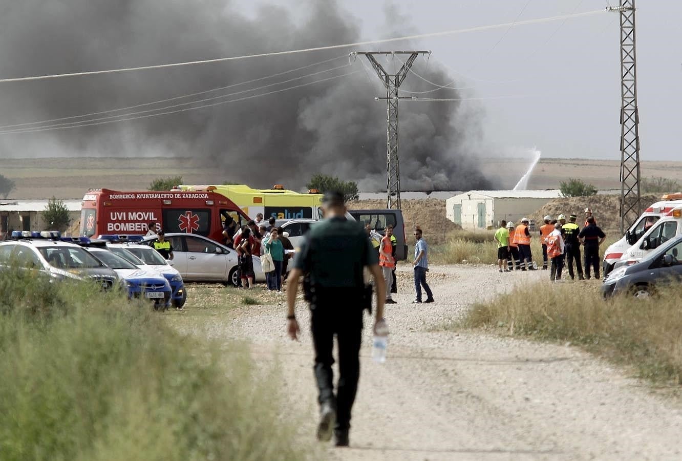 Explosión de una pirotecnia en Zaragoza