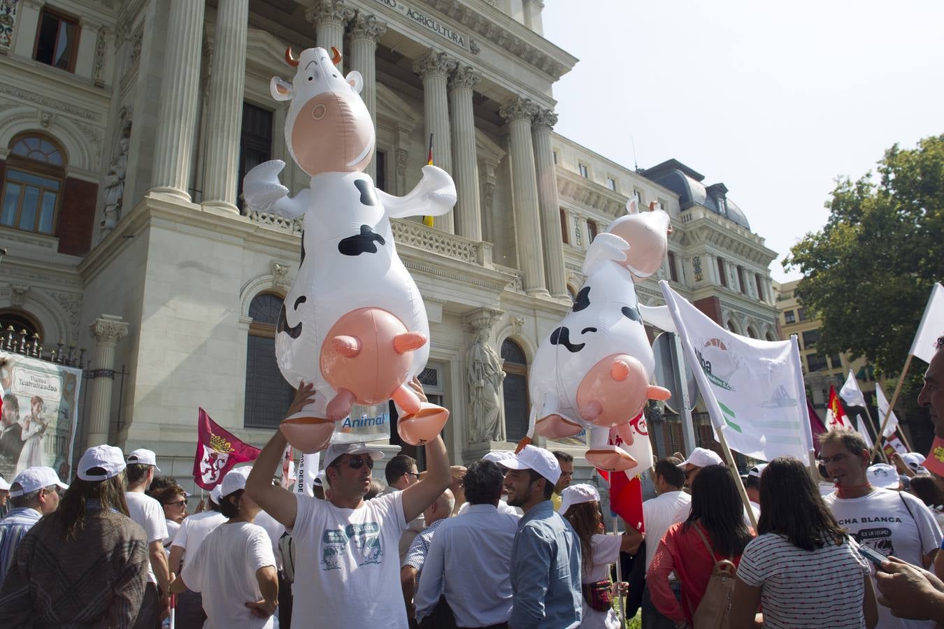 Marcha blanca por el futuro del sector lácteo