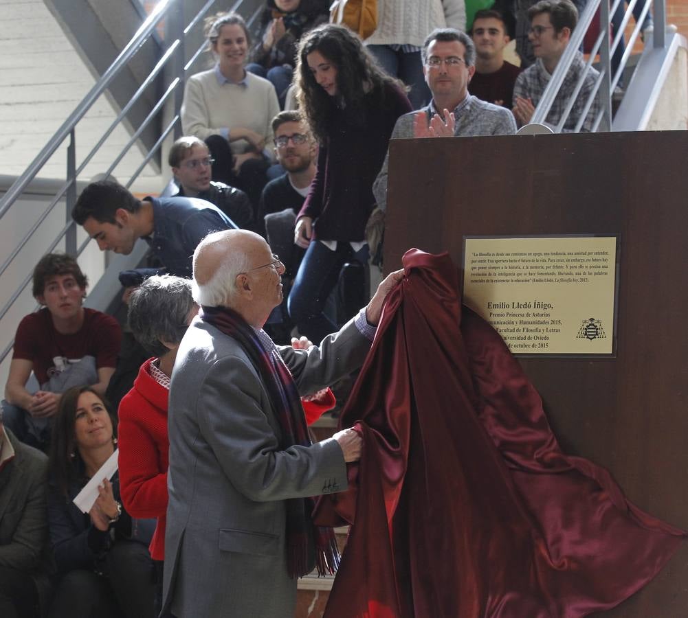 Premios Princesa de Asturias | Emilio Lledó visita la Universidad de Oviedo