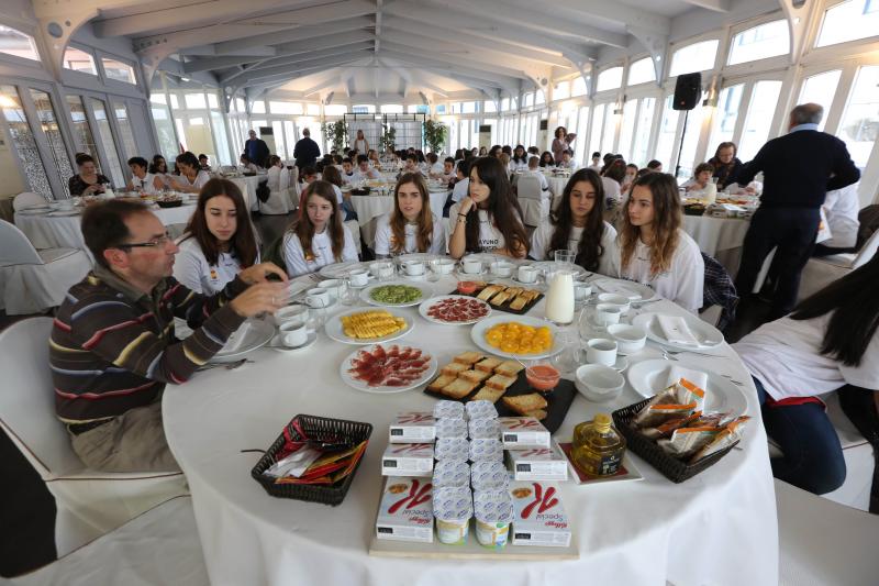 Desayuno olímpico en Avilés