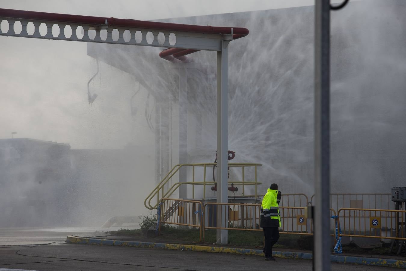 Simulacro de emergencias en el puerto de El Musel