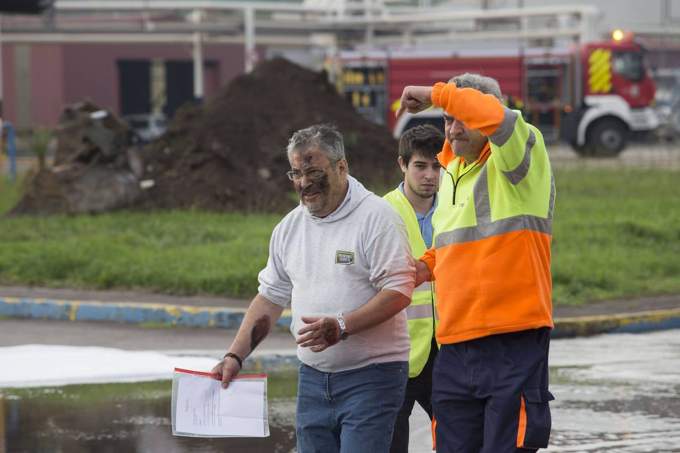 Simulacro de emergencias en el puerto de El Musel