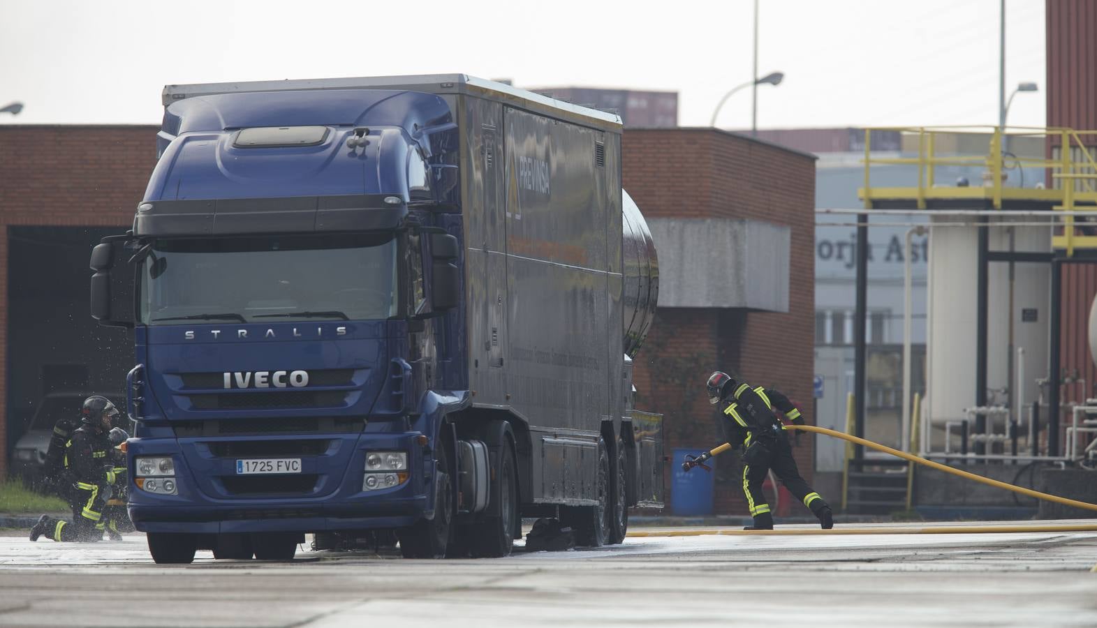 Simulacro de emergencias en el puerto de El Musel