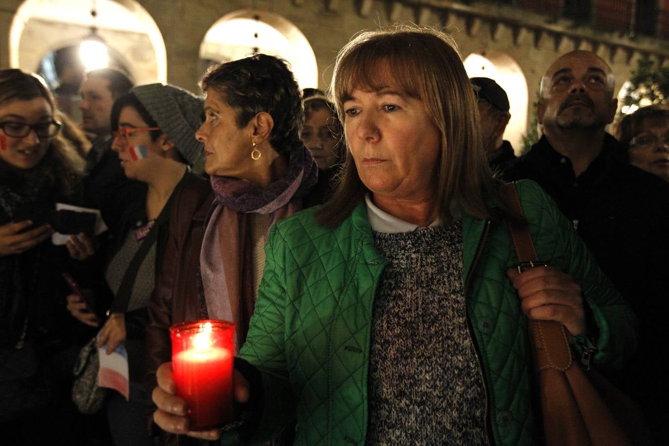 Manifestación en Gijón contra los atentados de París