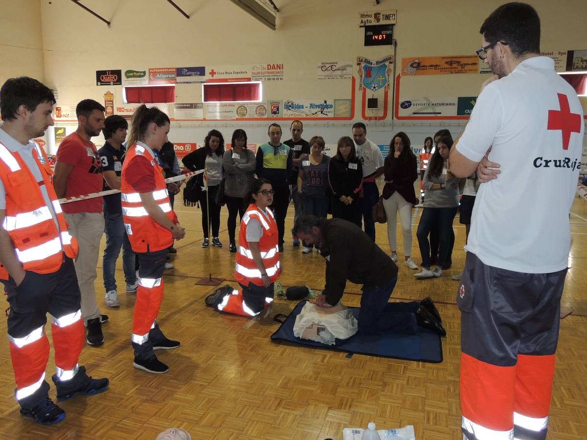 Simulacro de emergencias ante catástrofes en Tineo