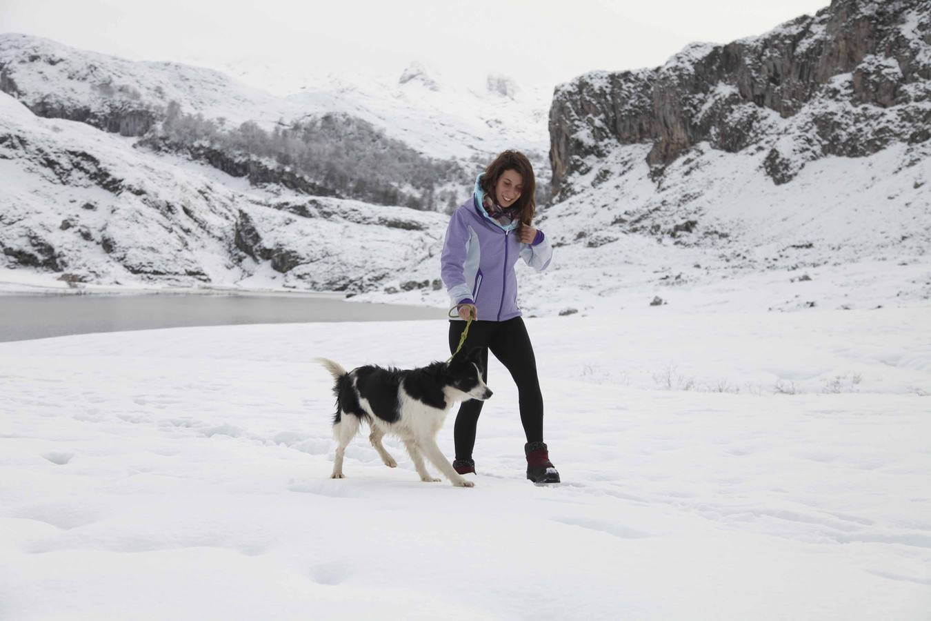 La nieve cubre Asturias