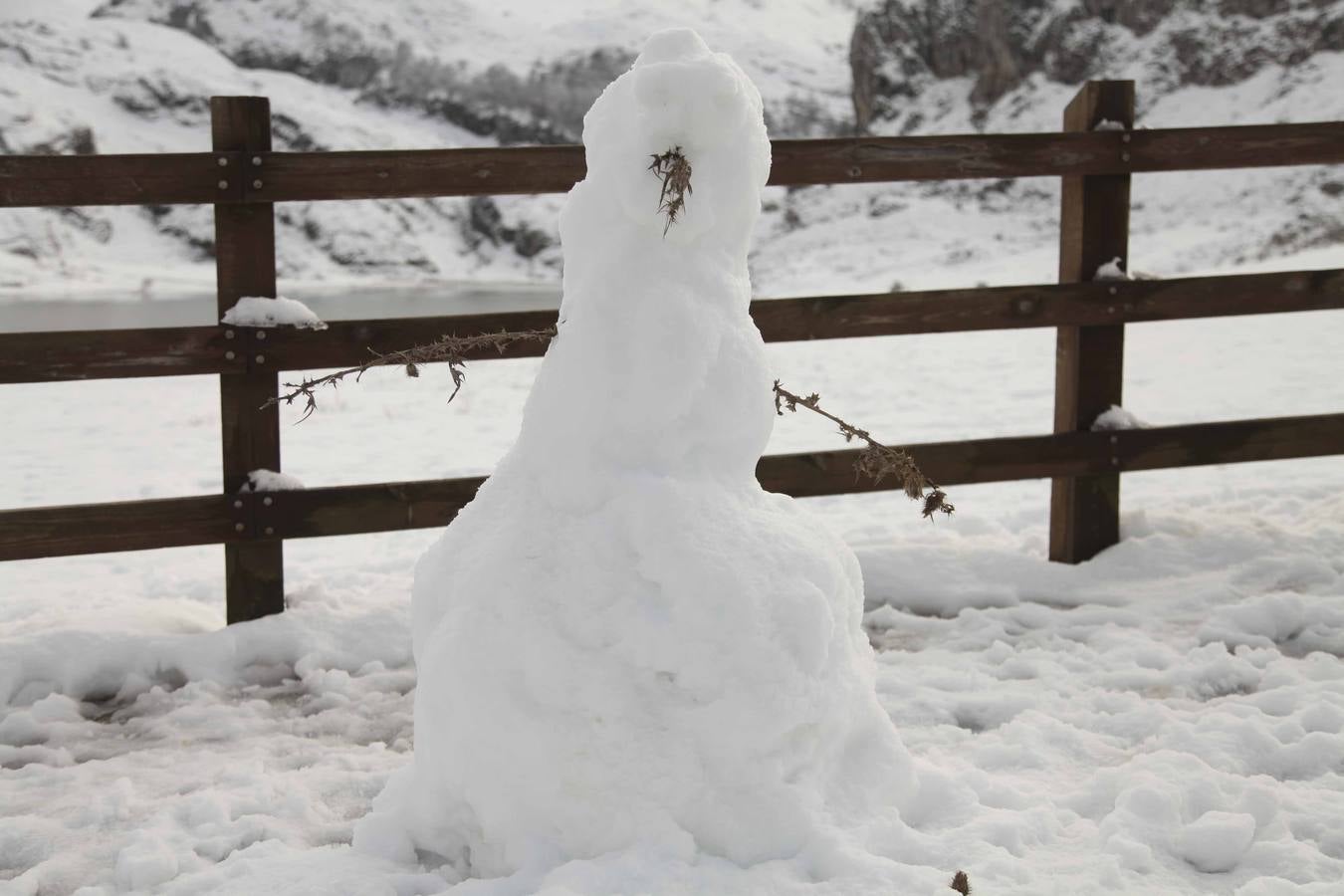 La nieve cubre Asturias