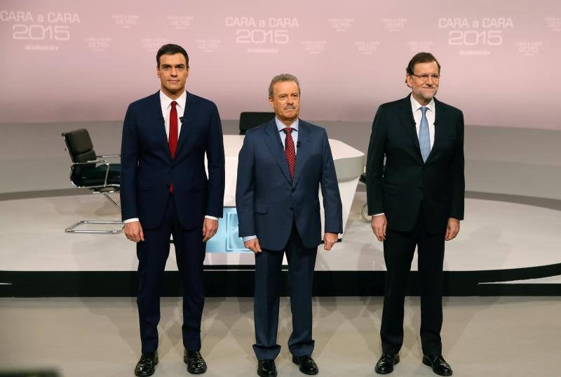 Las mejores imágenes del &#039;Cara a Cara&#039; entre Mariano Rajoy y Pedro Sánchez