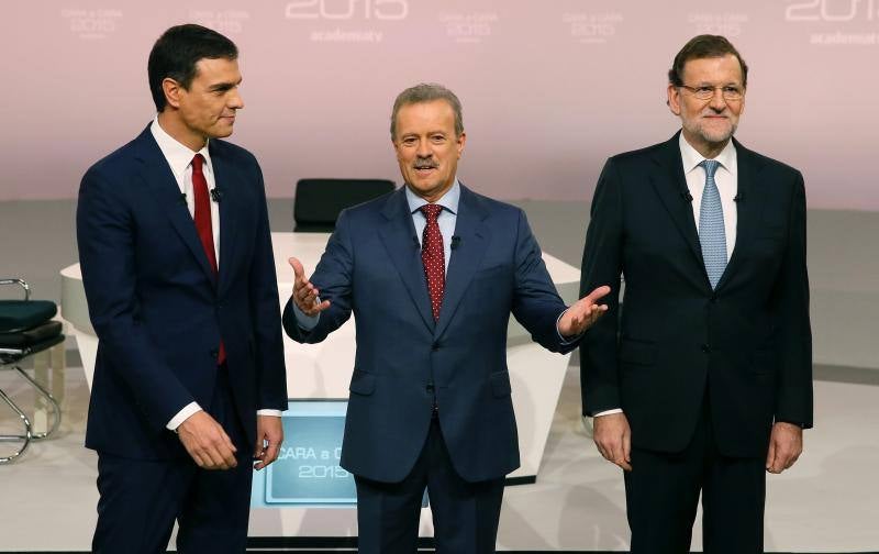 Las mejores imágenes del &#039;Cara a Cara&#039; entre Mariano Rajoy y Pedro Sánchez