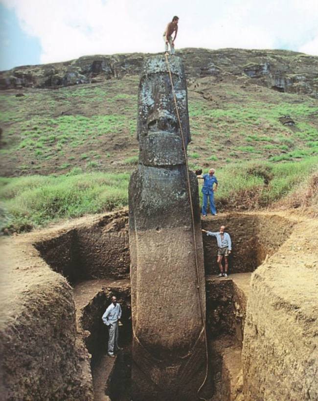 ¿Sabes qué hay bajo los moais en la Isla de Pascua?