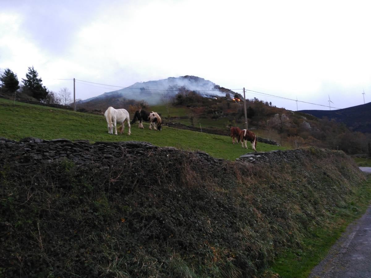 El fuego, en Villayón