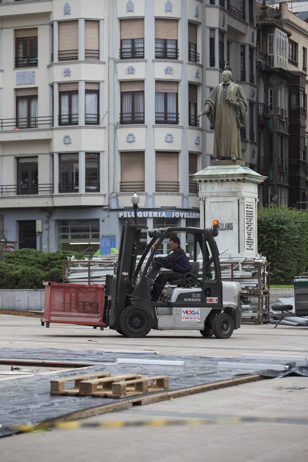 Las consecuencias del fuerte viento en Asturias