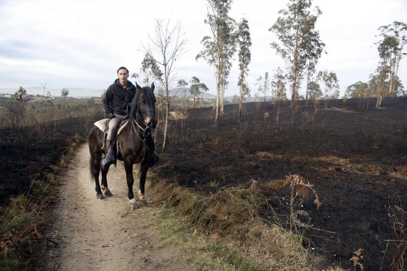 Así están los alrededores de La Fresneda tras el incendio que cercó la urbanización