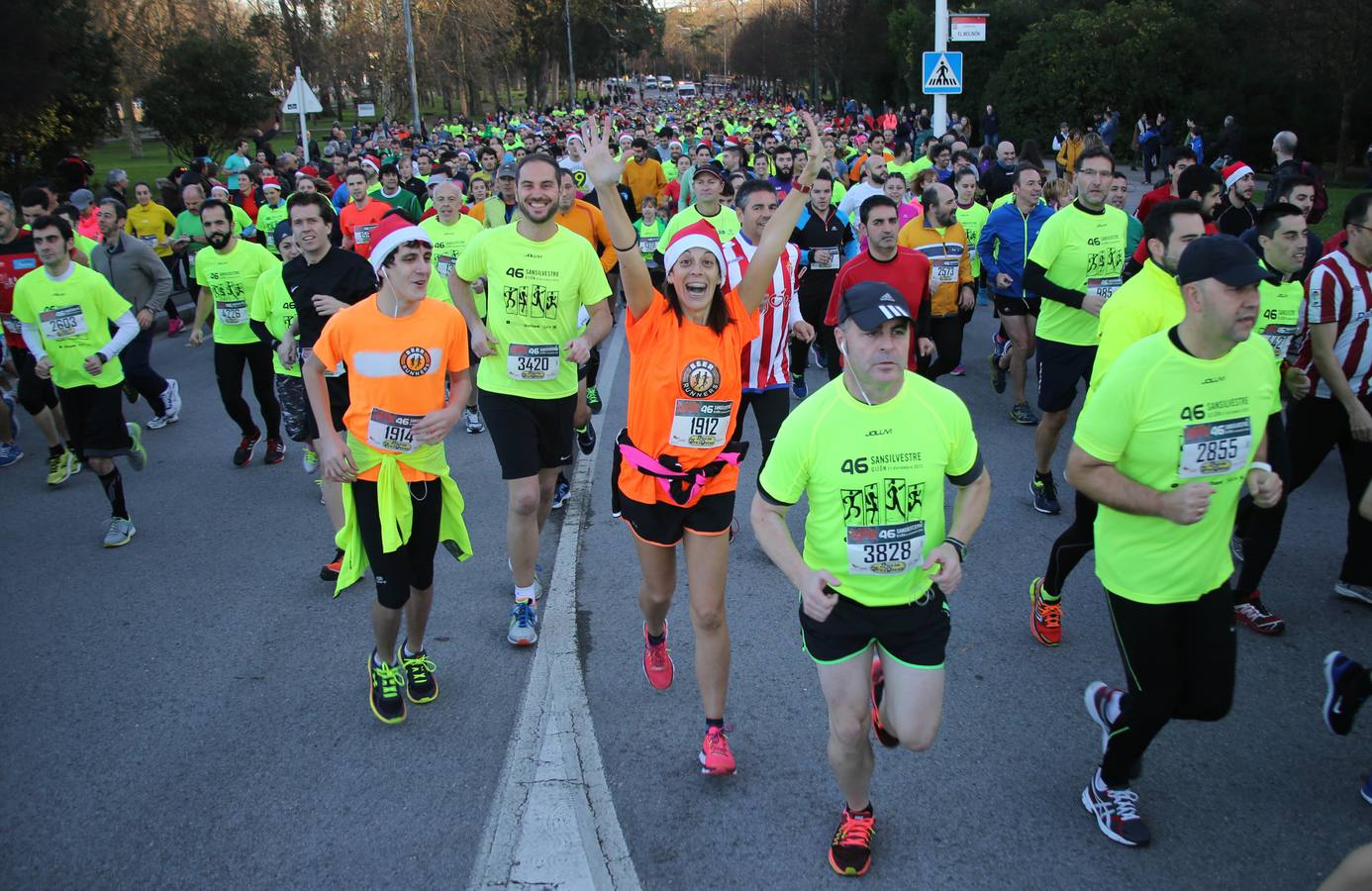 Las mejores imágenes de la San Silvestre de Gijón