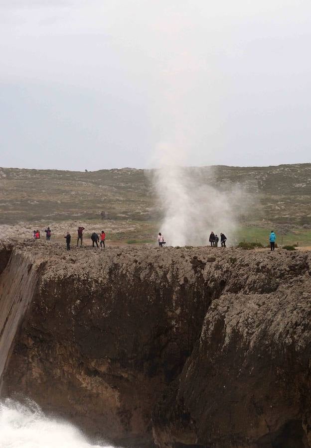 Los bufones de Pría, la otra cara del temporal