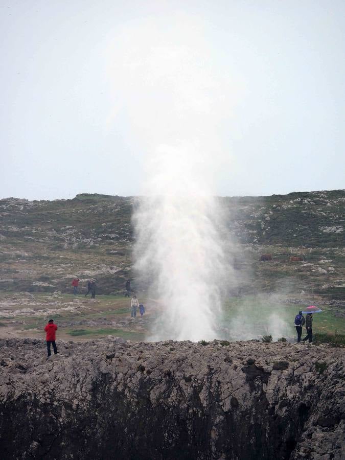 Los bufones de Pría, la otra cara del temporal