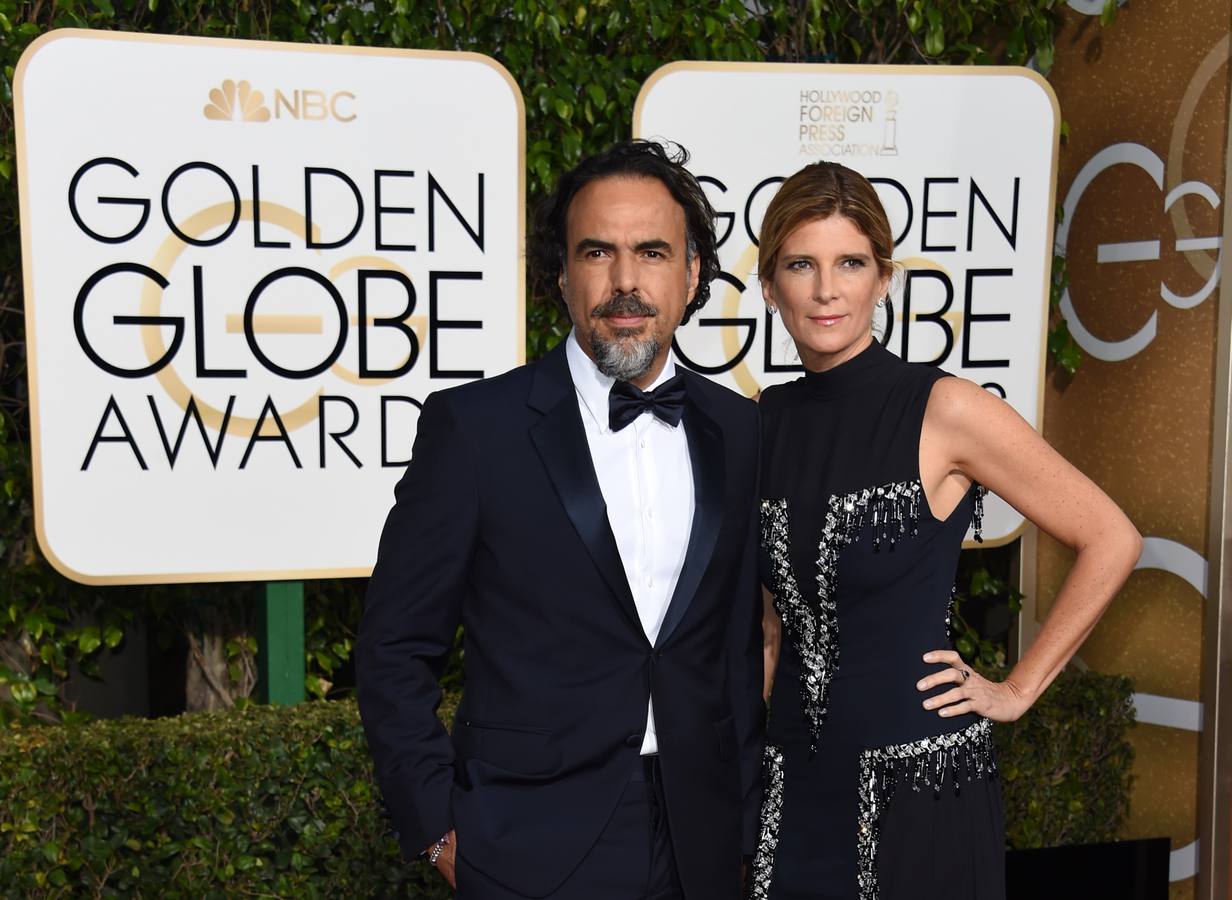 Alejandro González Iñárritu, con su esposa María Eladia Hagerman.