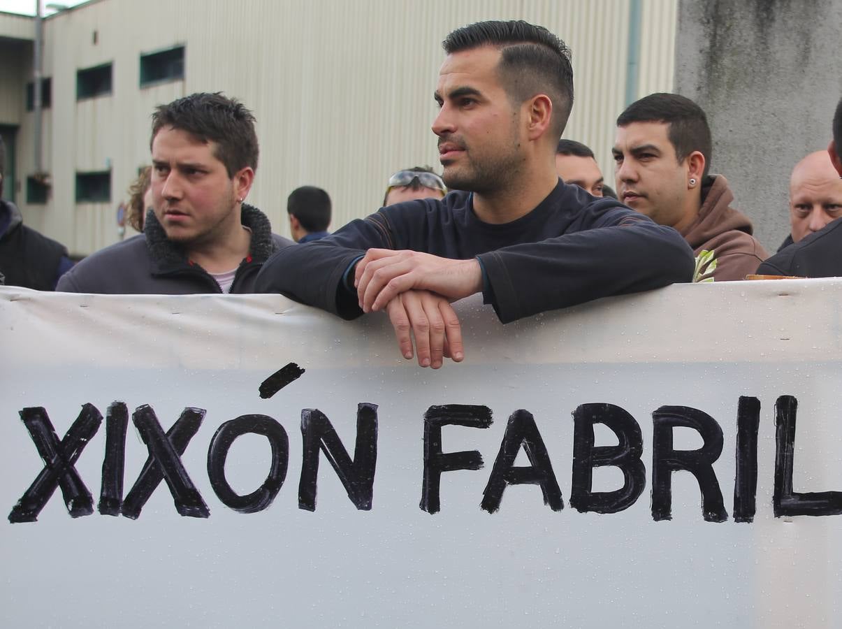 Encierro de los trabajadores de Gijón Fabril