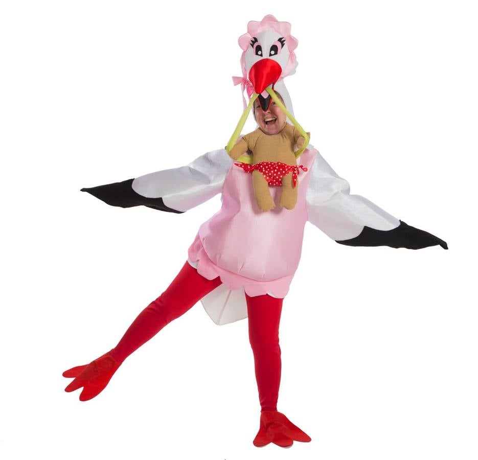 Disfraz de Bebé en cigüeña. ¿Quieres destacar entre toda esa cantidad de disfraces originales que se congregarán en las calles Mira estas 10 propuestas