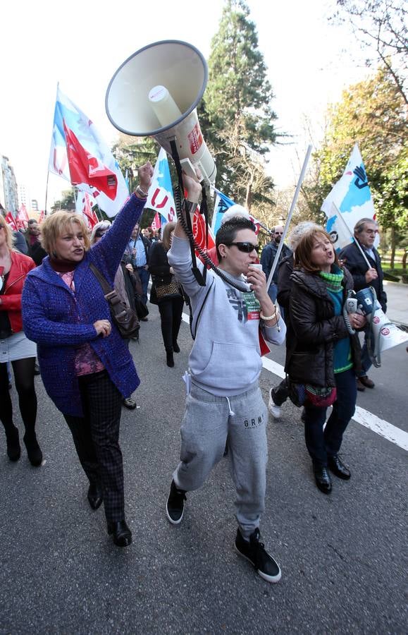 Manifestación de los trabajadores de El Árbol